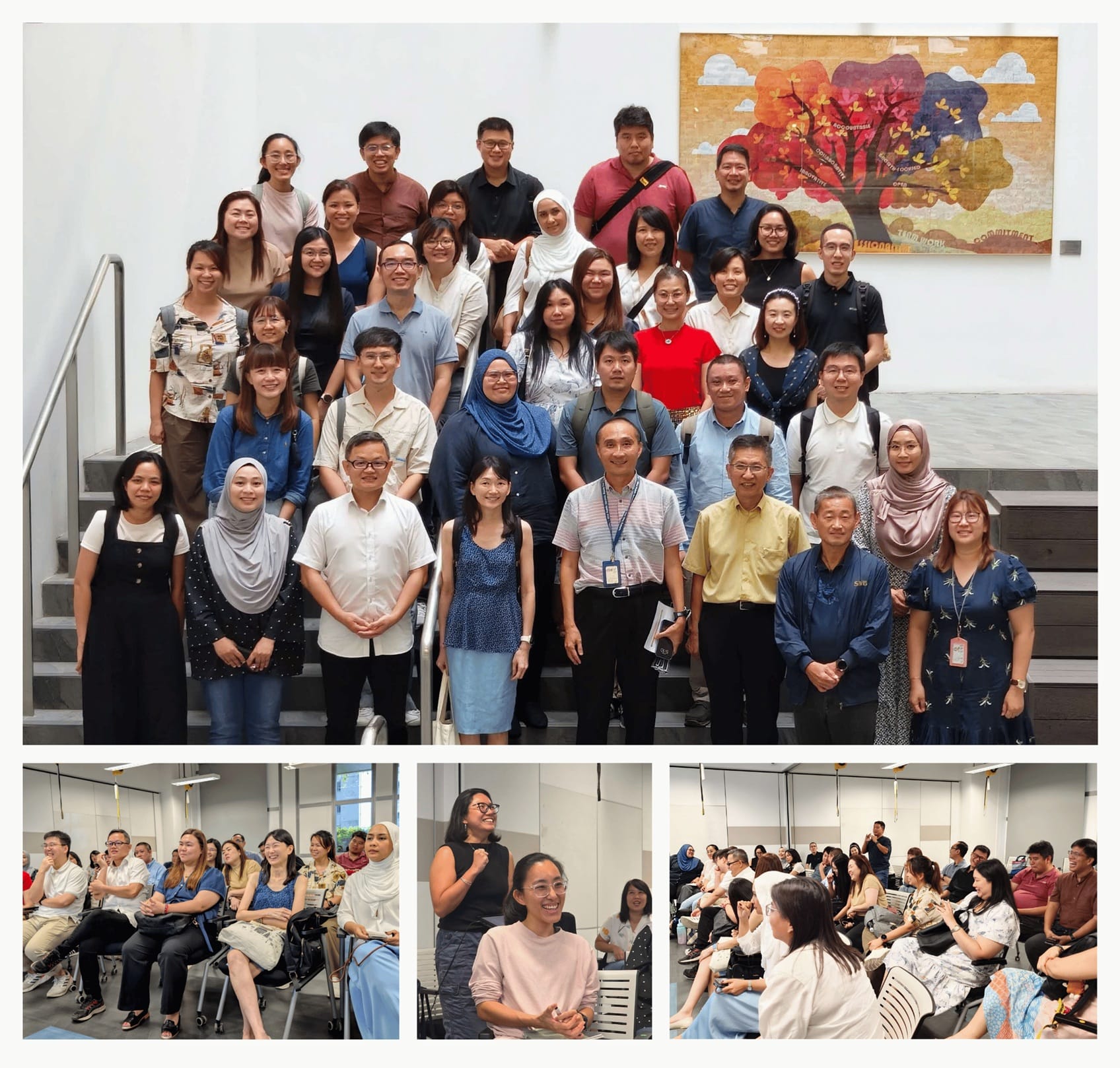 Collage of interactions with MLS participants